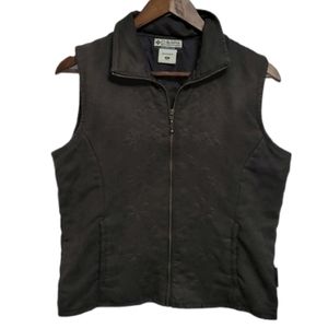 Columbia Zip-up Vest Brown Size Medium